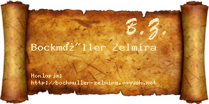 Bockmüller Zelmira névjegykártya